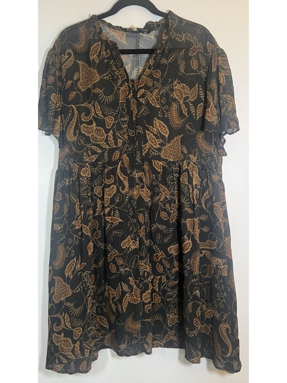 Peruvian Connection whimsigoth paisley forest fairy babydoll dress XXL boho